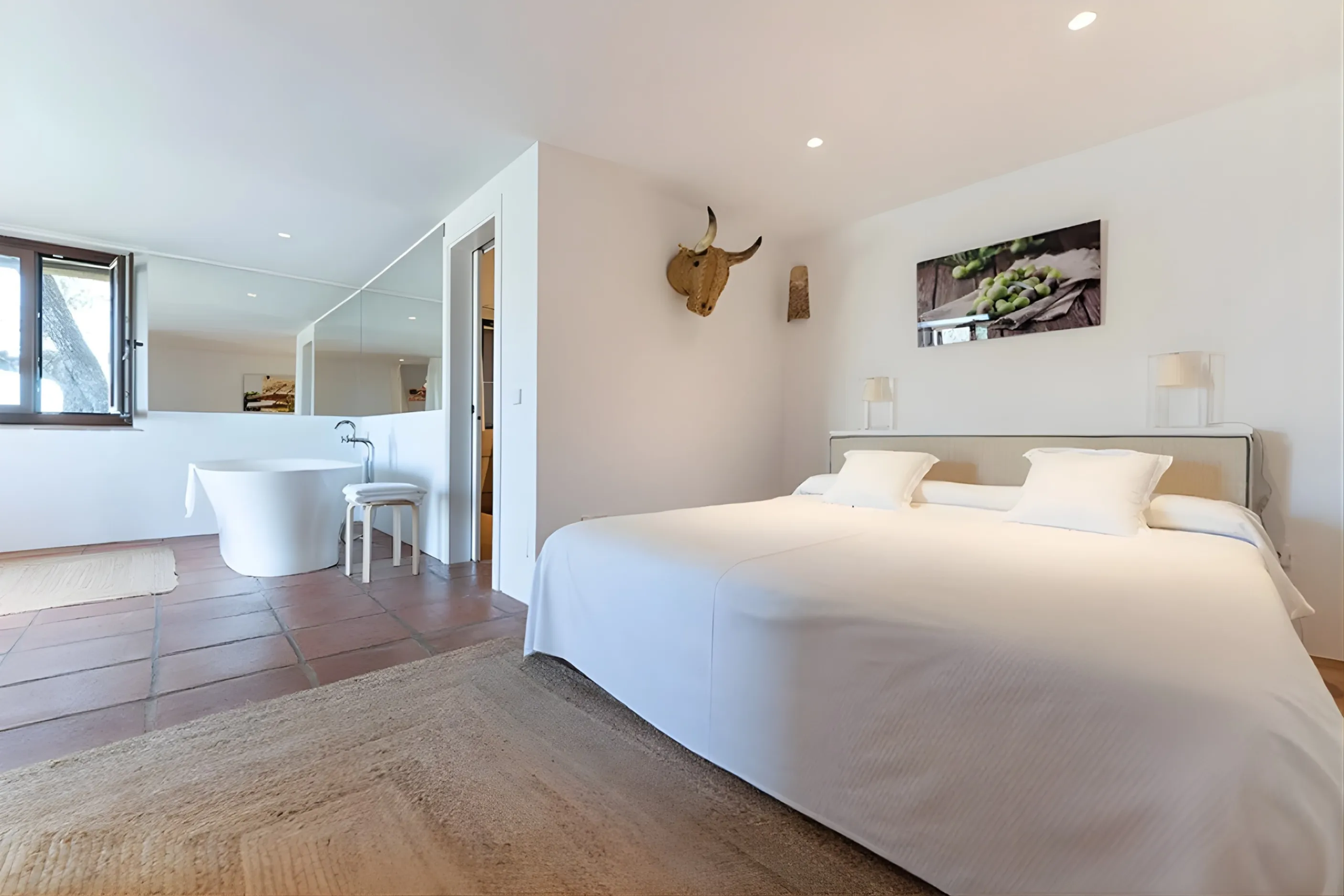 Slaapkamer met uitzicht